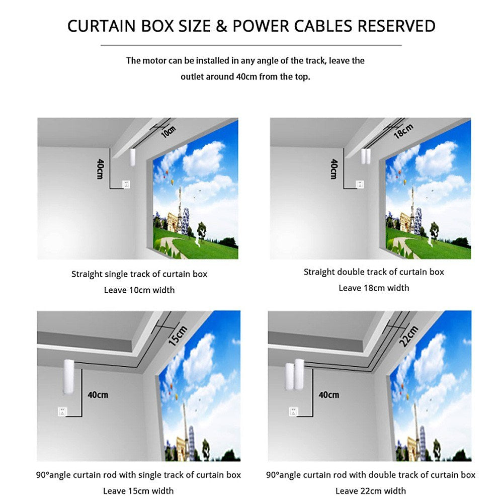 Smart Curtain Controller Curtain Motor Wireless Electric Curtain Controller Remote Control
