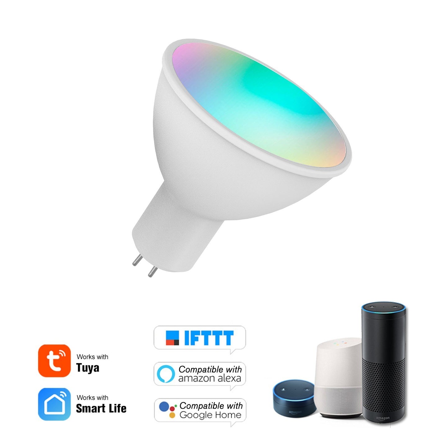 WiFi Smart Bulb RGB+W+C LED Bulb